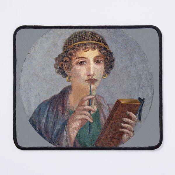 Item preview, "Sappho" Portrait - Ancient Roman Fresco Painting Pompeii designed and sold by emovendo.