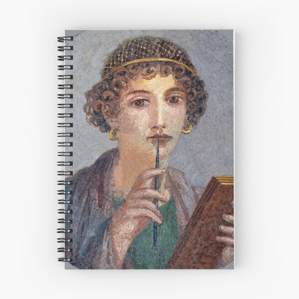 Item preview, "Sappho" Portrait - Ancient Roman Fresco Painting Pompeii designed and sold by emovendo.