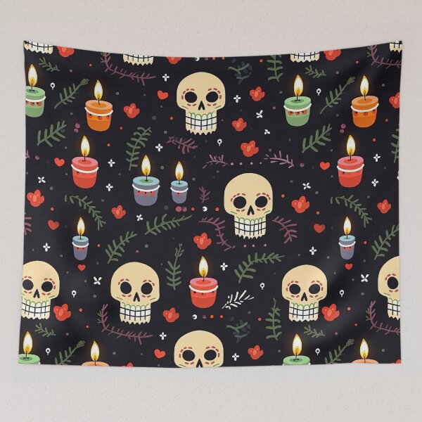 Item preview, Candles and Skulls designed and sold by HatiDesign.