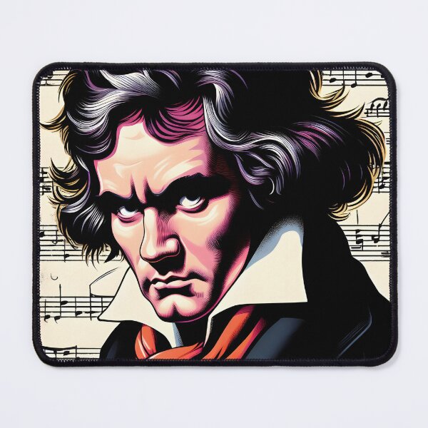 Item preview, Ludwig Van Beethoven music notes portrait designed and sold by ElLocoMus.