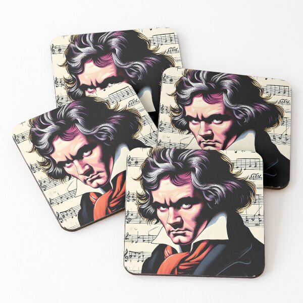 Item preview, Ludwig Van Beethoven music notes portrait designed and sold by ElLocoMus.