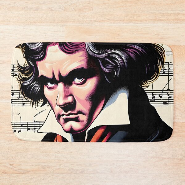 Artikelvorschau, Ludwig Van Beethoven Musiknotenporträt entworfen und verkauft von ElLocoMus.