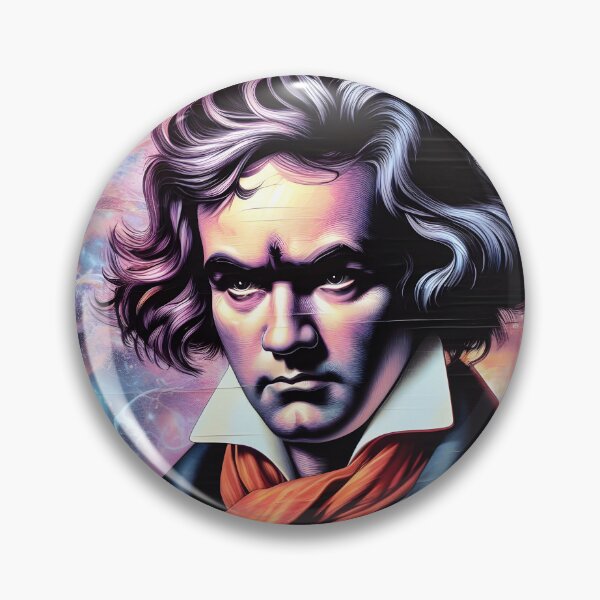 Item preview, Ludwig Van Beethoven surrealistic aesthetic portrait designed and sold by ElLocoMus.
