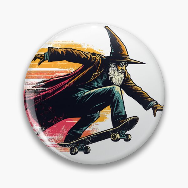 Item preview, Pop art Magical skate wizard designed and sold by TomFrontierArt.