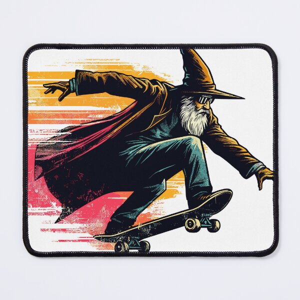 Item preview, Pop art Magical skate wizard designed and sold by TomFrontierArt.