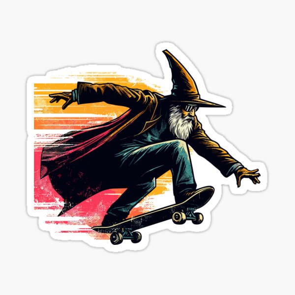 Pop art Magical skate wizard