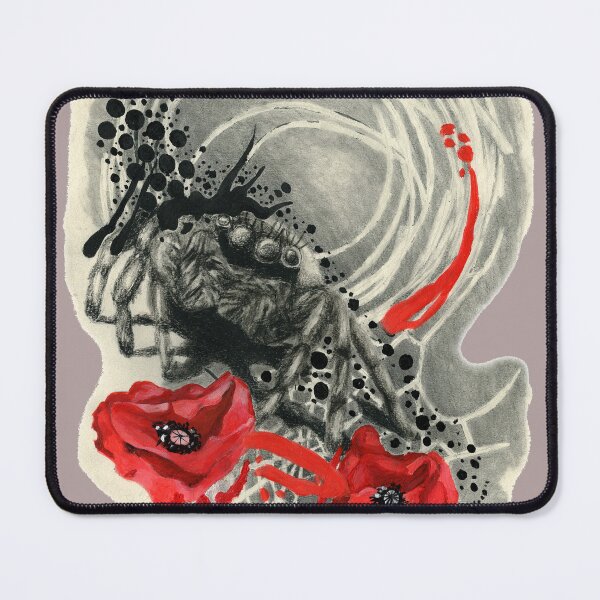 Item preview, Spider, web, and poppies designed and sold by KnowingWonder.