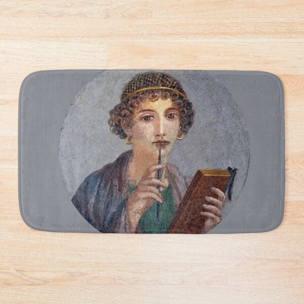 Item preview, "Sappho" Portrait - Ancient Roman Fresco Painting Pompeii designed and sold by emovendo.