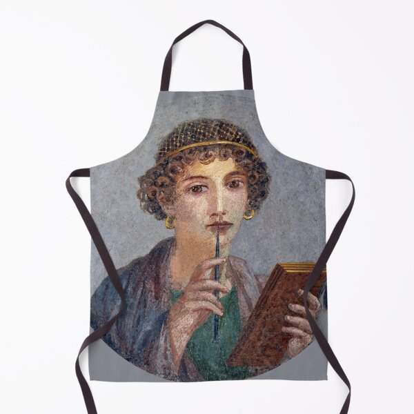 Item preview, "Sappho" Portrait - Ancient Roman Fresco Painting Pompeii designed and sold by emovendo.