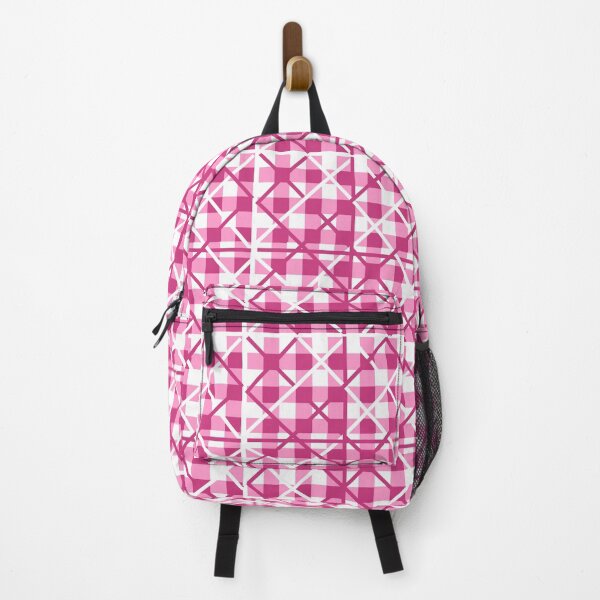 Item preview, Gingham Pattern, With Lines,Pink And White Colors designed and sold by Designfs.