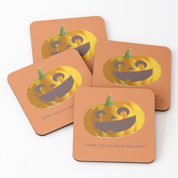 Item preview, Halloween Pumpkin: i think i ate too much chocolate! designed and sold by SomeGuyLou.