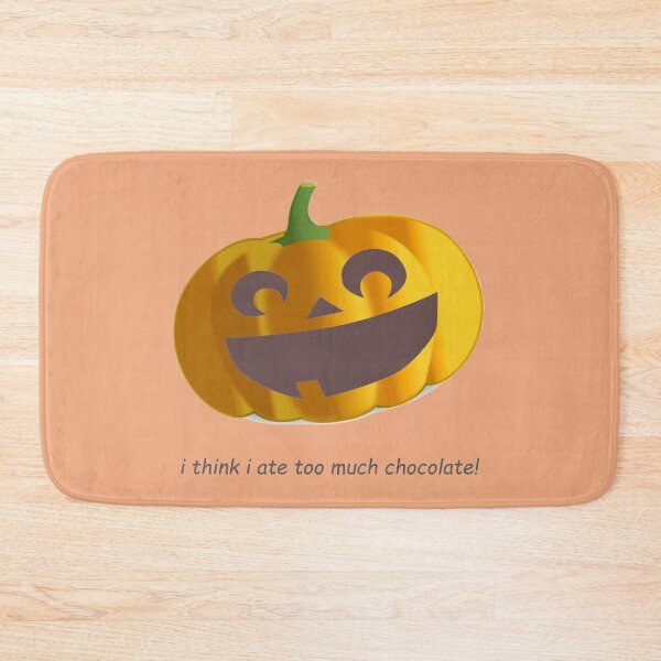 Item preview, Halloween Pumpkin: i think i ate too much chocolate! designed and sold by SomeGuyLou.