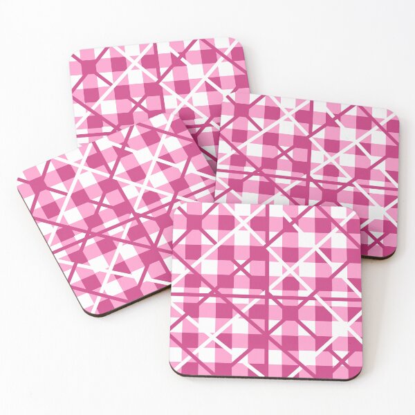 Item preview, Gingham Pattern, With Lines,Pink And White Colors designed and sold by Designfs.