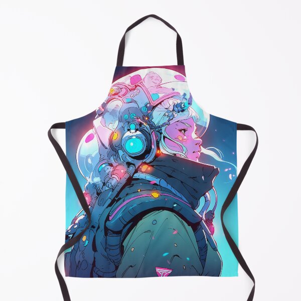 Item preview, Beautiful Glowing Scifi Mecha Anime Girl designed and sold by bubblegoth.