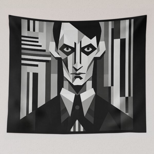 Item preview, Haunting Zombie Portrait Bauhaus Art designed and sold by ArtificialGenes.