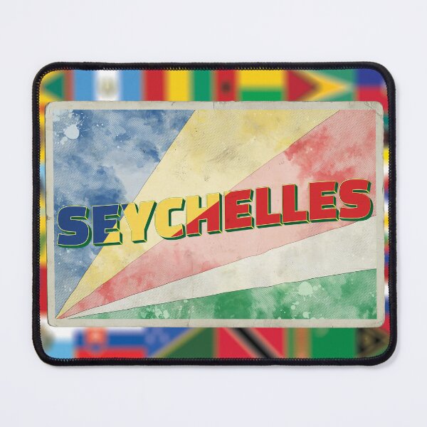 Item preview, Seychelles Vintage style retro souvenir designed and sold by DeveloperProp0.