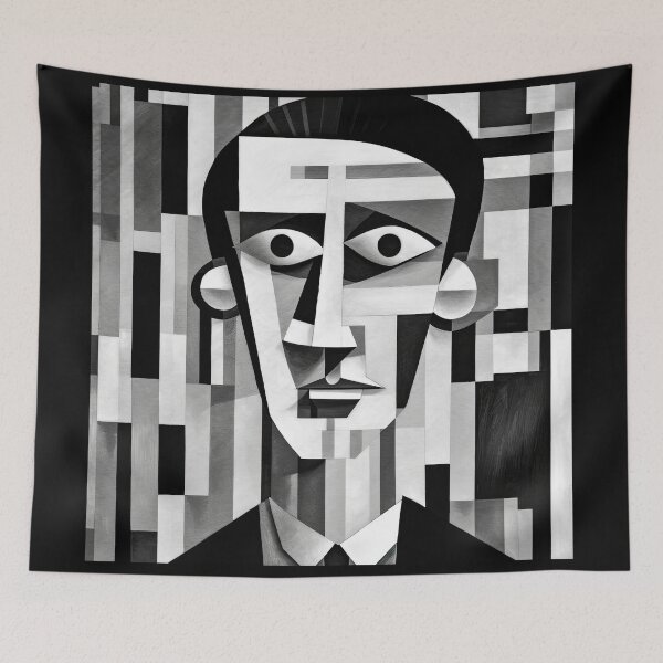 Item preview, Haunting Zombie Portrait Bauhaus Art designed and sold by ArtificialGenes.
