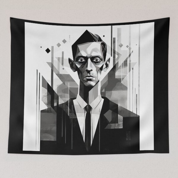 Item preview, Haunting Zombie Portrait Bauhaus Art designed and sold by ArtificialGenes.