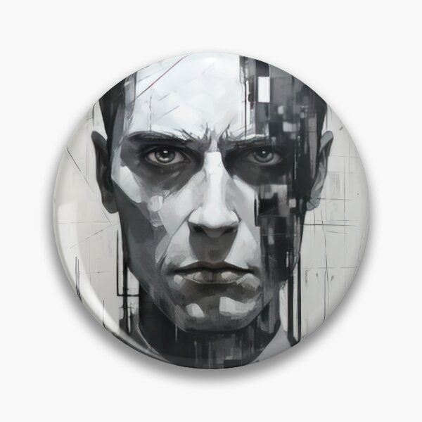 Item preview, Haunting Zombie Portrait Bauhaus Art designed and sold by ArtificialGenes.