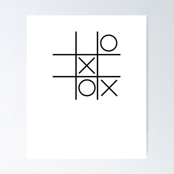 Tic tac toe Poster by Vectorqueen