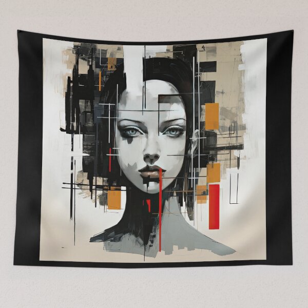 Item preview, Haunting Zombie Portrait Bauhaus Art designed and sold by ArtificialGenes.