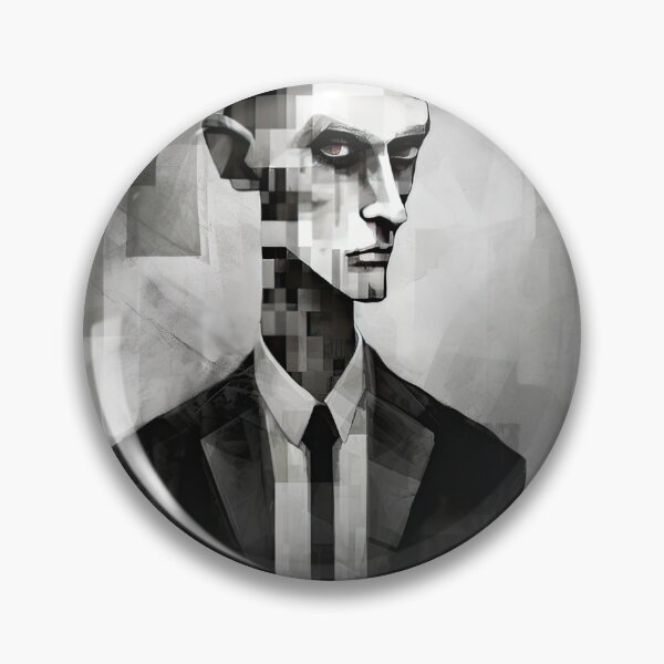 Item preview, Haunting Zombie Portrait Bauhaus Art designed and sold by ArtificialGenes.