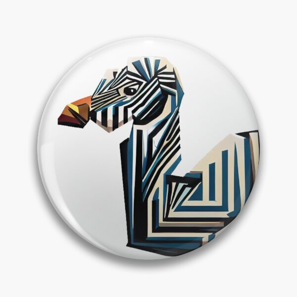 Item preview, Zebra-Ostrich, Cubo-Futurism designed and sold by ComputerContent.