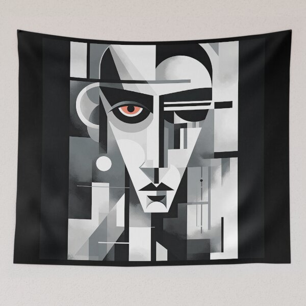 Item preview, Haunting Zombie Portrait Bauhaus Art designed and sold by ArtificialGenes.