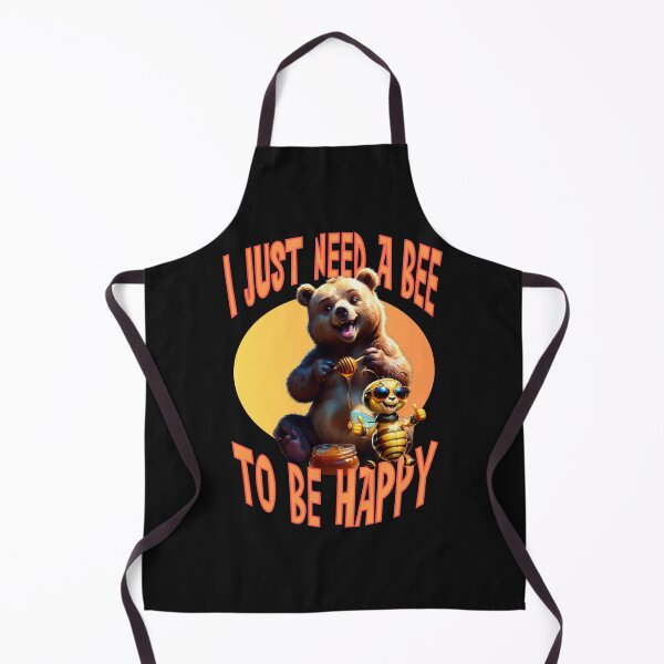 Item preview, a cute bear and a cool honey bee  designed and sold by Animal world designs.