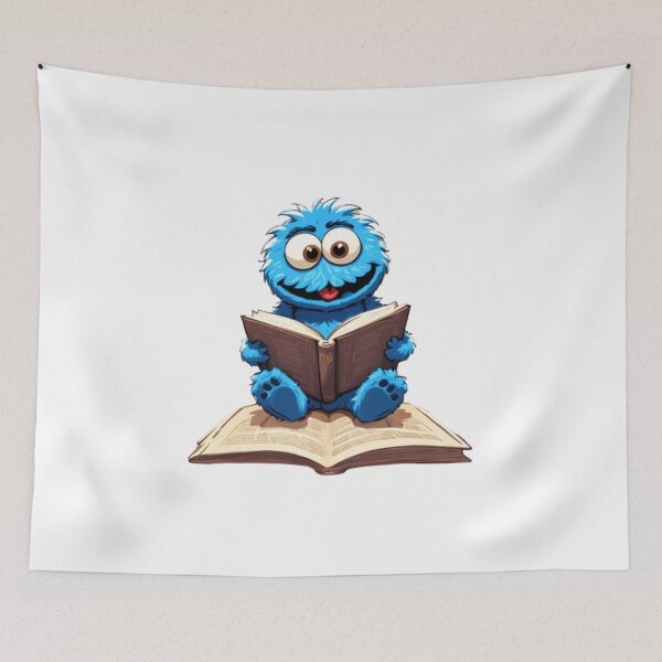 Item preview, Crazy Monster sitting on the book designed and sold by Graphichop.