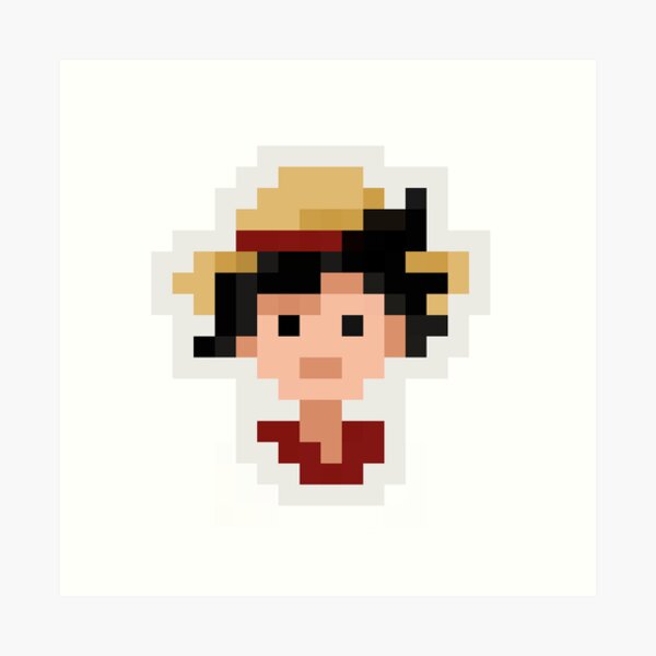 Luffy Gear 5 pixel art  Poster for Sale by Pixelopedia