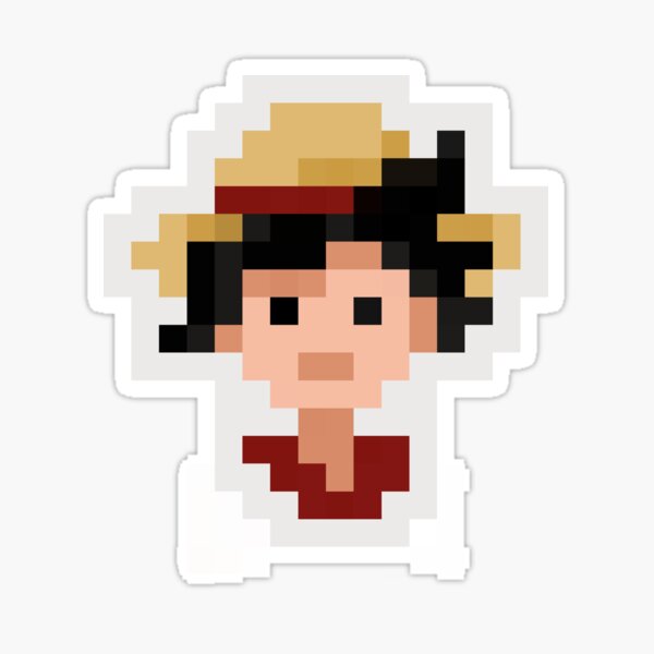 One Piece Pixel-art Stickers by Kaminari7x on DeviantArt