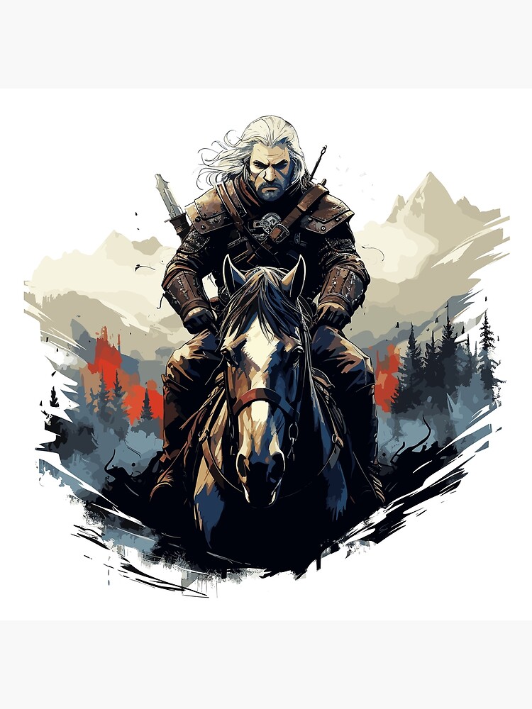 The Witcher 3 Wild Hunt Geralt Fanart 5 Piece Canvas Art Wall