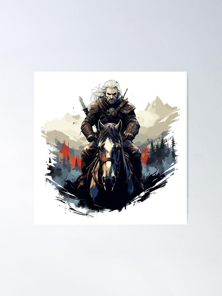 The Witcher 3 Wild Hunt Geralt Fanart 5 Piece Canvas Art Wall