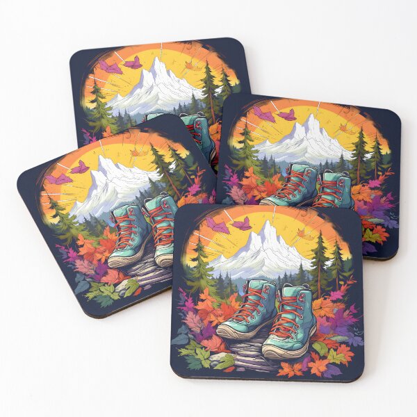 Item preview, Adventure with hiking shoes  designed and sold by Trendy-Artistry.
