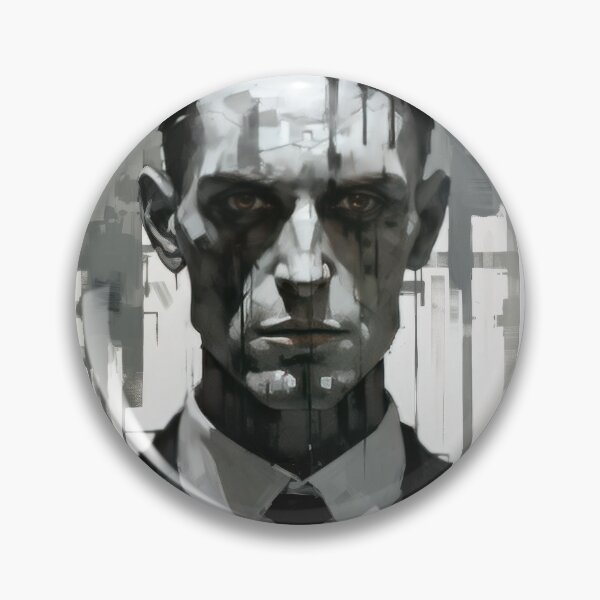 Item preview, Haunting Zombie Portrait Bauhaus Art designed and sold by ArtificialGenes.