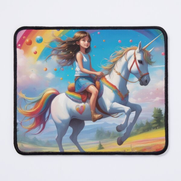 Item preview, Hippie Girl On The Unicorn, Ride The Unicorn designed and sold by Bilisik.