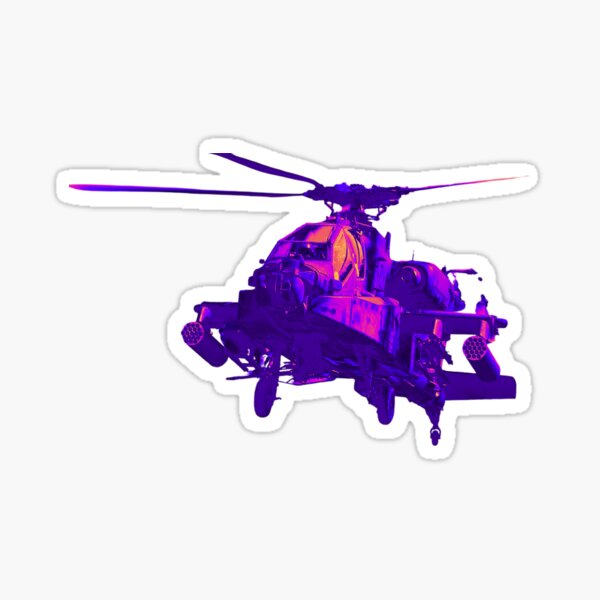 Vista previa del artículo con la obra «AH64 Apache», diseñado y vendido por Anthony Hiorns.