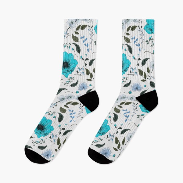 Item preview, Anemones and orchids in turquoise by Béatrice Bisiaux designed and sold by BEATRICE BISIAUX.