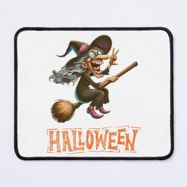 Item preview,  smiling witch on a broomstick designed and sold by Dominik1984.
