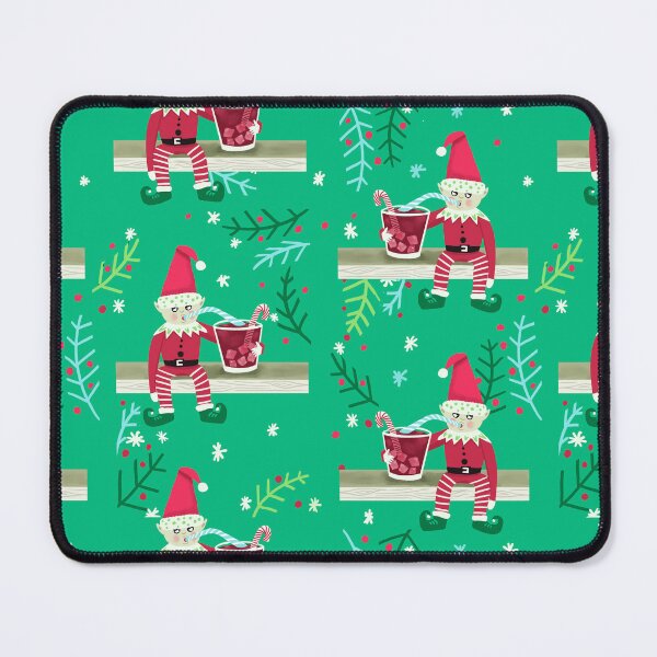Item preview, Naughty drunk Christmas Elf designed and sold by creativinchi.