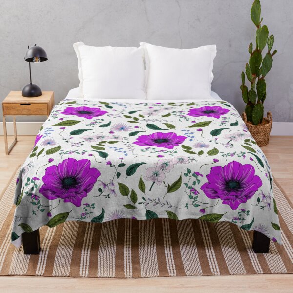 Item preview, Anemones and orchids in purple by Béatrice Bisiaux designed and sold by BEATRICE BISIAUX.