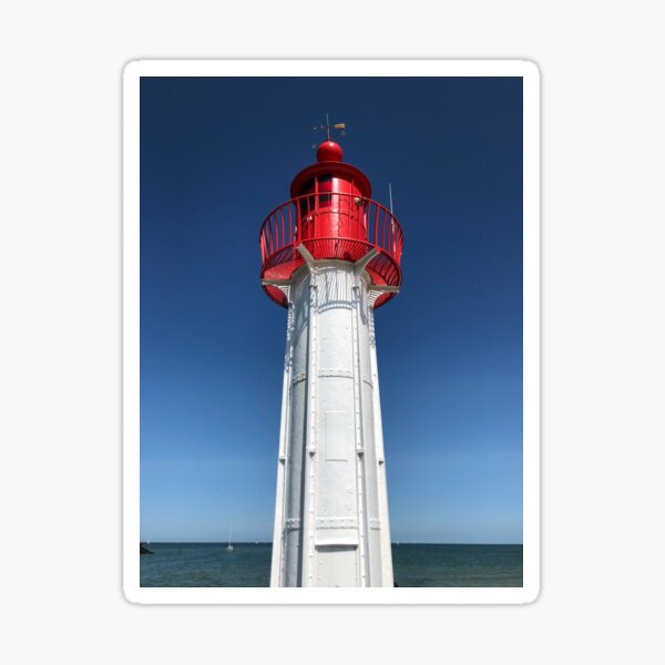 Roter Leuchtturm von Trouville-sur-Mer Sticker