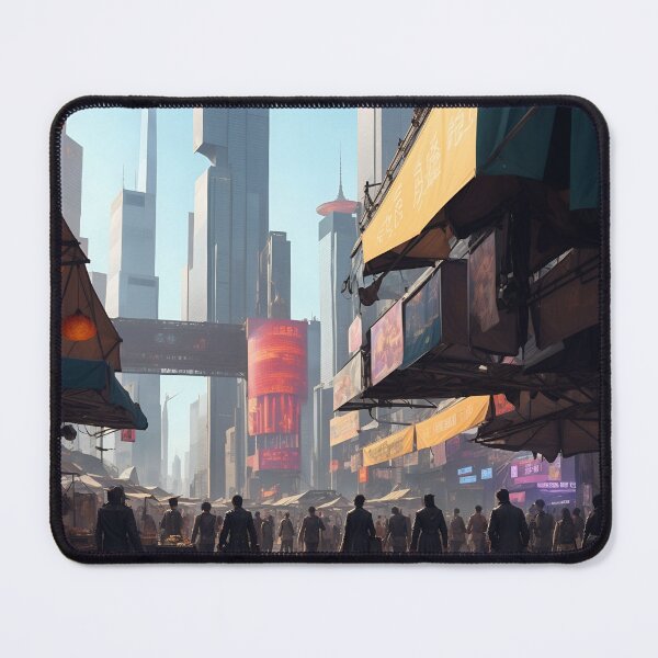 Item preview, busy market cyber city designed and sold by etjcavas.