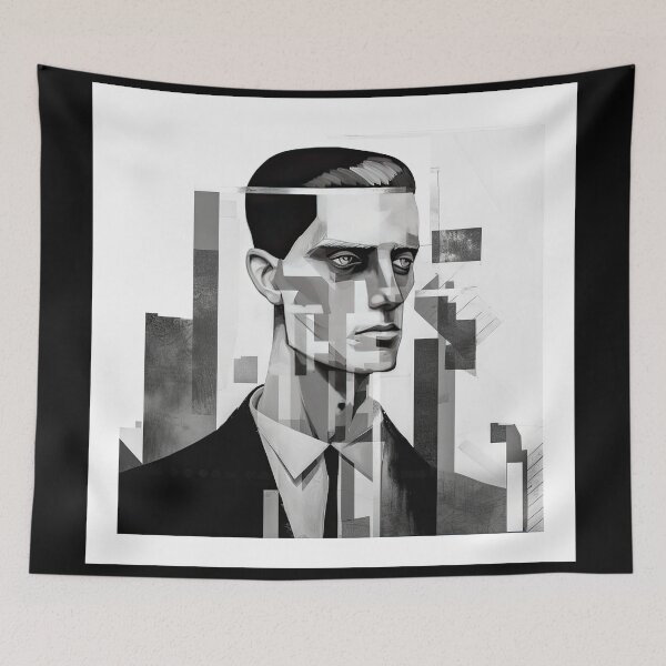 Item preview, Haunting Zombie Portrait Bauhaus Art designed and sold by ArtificialGenes.