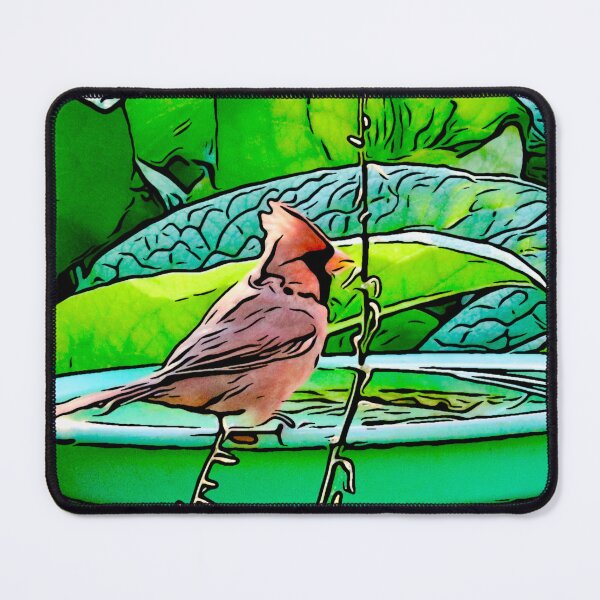 Item preview, Cardinal at the Birdbath designed and sold by JinjerS.
