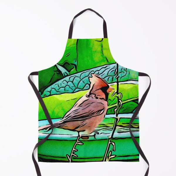 Item preview, Cardinal at the Birdbath designed and sold by JinjerS.