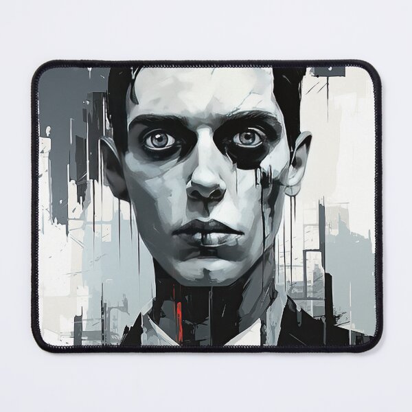 Item preview, Haunting Zombie Portrait Bauhaus Art designed and sold by ArtificialGenes.