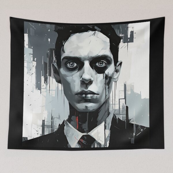 Item preview, Haunting Zombie Portrait Bauhaus Art designed and sold by ArtificialGenes.
