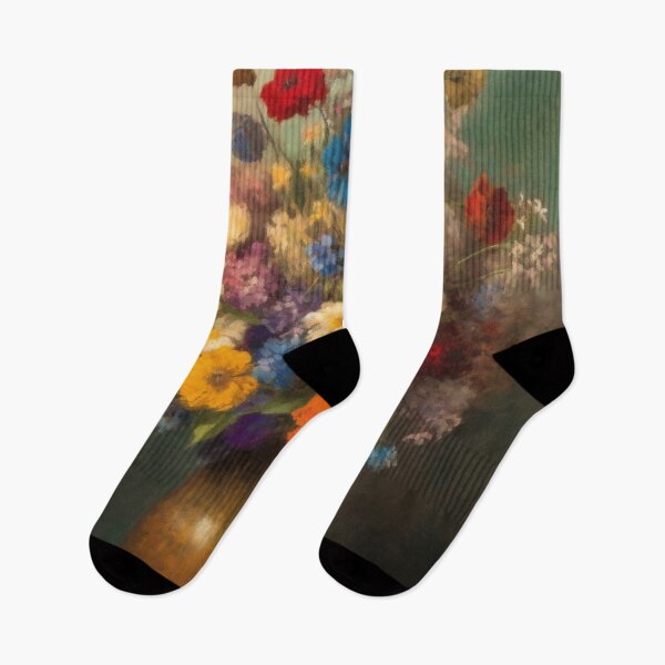 Item preview, Colorful Flowers Inspired by Odilon Redon designed and sold by Peonysunday.